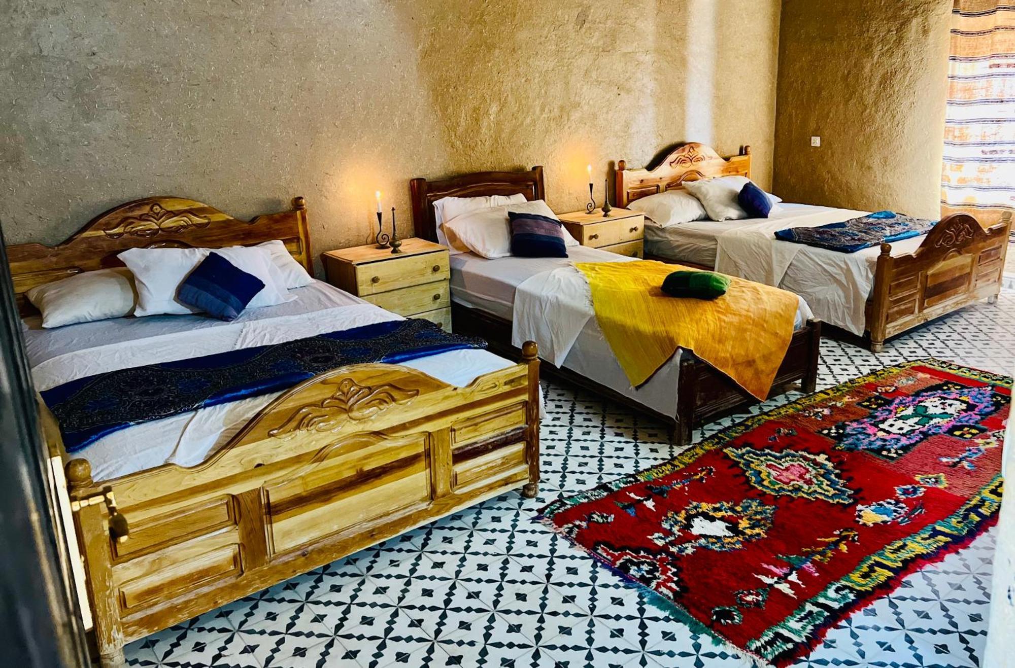 Hotel Camping Les Roses Des Dunes & Piscine メルズーガ エクステリア 写真