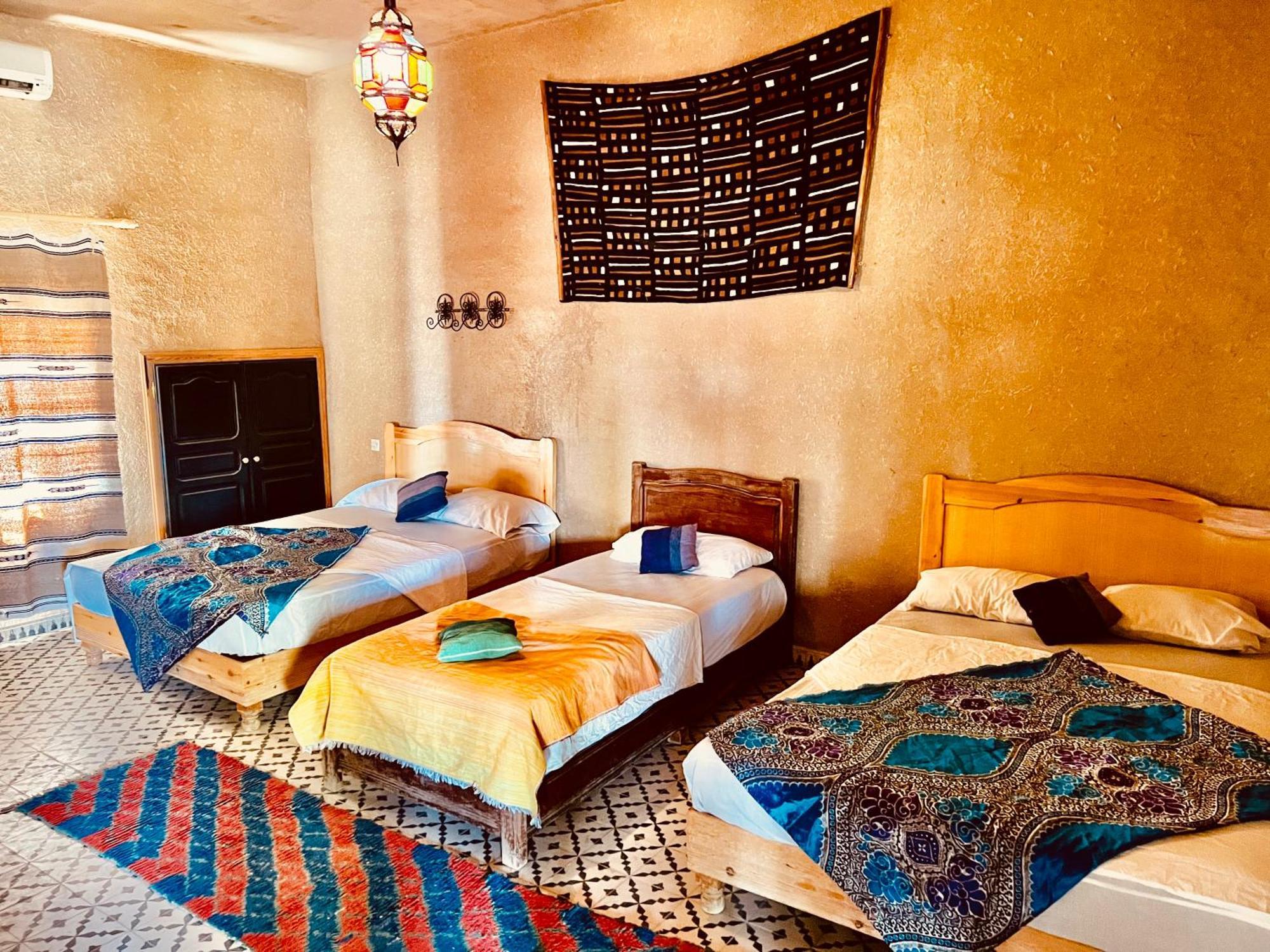 Hotel Camping Les Roses Des Dunes & Piscine メルズーガ エクステリア 写真