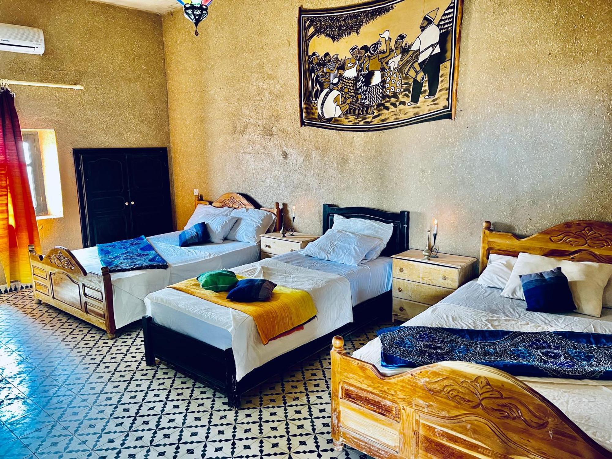 Hotel Camping Les Roses Des Dunes & Piscine メルズーガ エクステリア 写真